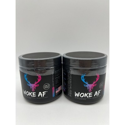 Bucked Up Woke AF Pre-Workout Powder Increased Energy Miami Exp 11/26 Lot of 2