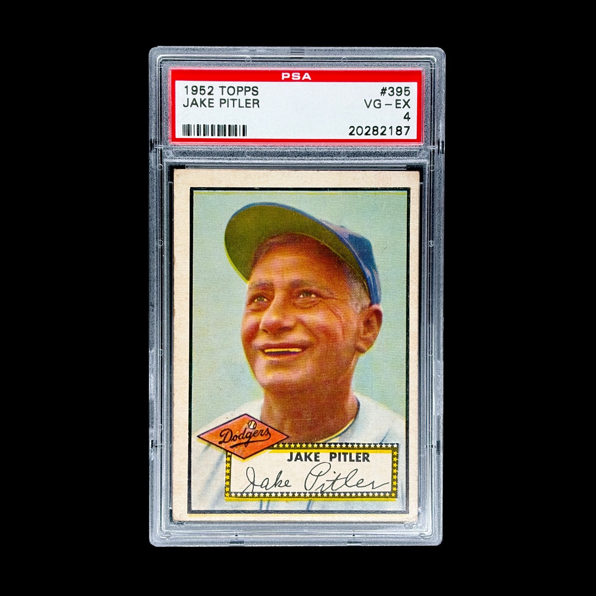 1952 Topps #395 JAKE PITLER PSA 4 VG-EX High Number 20282187