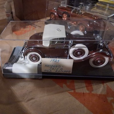 Vintage Franklin Mint 1:24 Scale 1925 Hispano-Suiza H6B Kellner (Maroon)