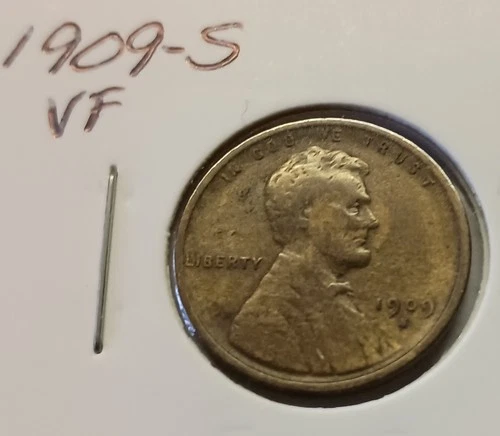 1909-S VF Lincoln Wheat Cent Key Date