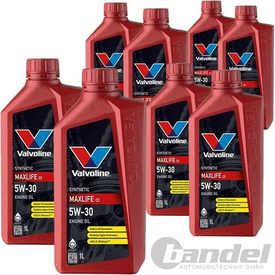 8x1L VALVOLINE MAXLIFE C3 5W30 MOTORÖL passend für BMW LL04 MB 229.51/.31 VW 502