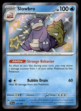 Slowbro 117/091 Shiny Rare Paldean Fates Holo Pokemon 2024