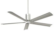 Minka Aire Clean 60" Ceiling Fan - Silver 5-Blade Remote Control