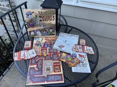 Munchkin Zombies Deluxe Board Game 2014 COMPLETE w/ Instructions