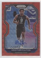 2020 Panini Prizm Rookie Red Wave 58/149 Kristian Fulton #397 Auto s5j
