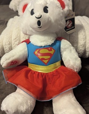 NWT BUILD A BEAR GHOSTBUSTERS WHITE NO GHOST STUFFED ANIMAL PLUSH 19  W Superman
