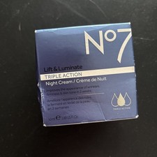 No7Lift  Luminate Triple Action Night Cream 1.69 fl oz 0969