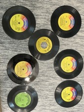 Vintage Disney Mickey Mouse 7" Vinyl 45 Case & Disneyland Record Collection