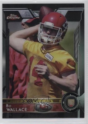 2015 Topps Chrome Rookies Black Refractor 77/299 Bo Wallace #188 Rookie RC g2u