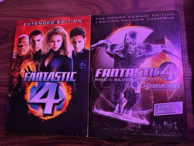 NEW! Fantastic Four  DVD EXT + Rise of the Silver Surfer 2 Power Cosmic Edition!