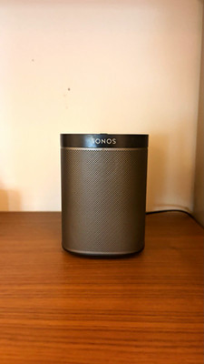 Sonos Play:1 Wireless Smart Speaker, Black Plastic Housing, Smart Audio Speaker