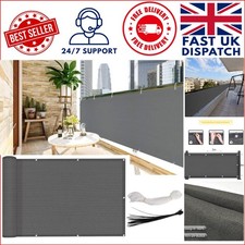 0.9m x 5m UV-Blocking Privacy Screen - Ideal for Balconies and Decks