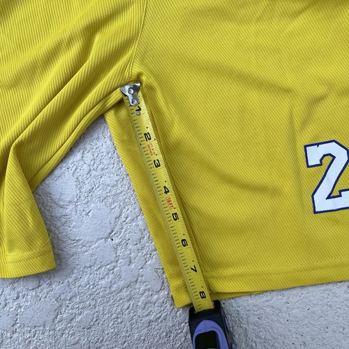 Lakers NBA Yellow Basketball Shorts 23 LeBron James Size S/M Unofficial Merch - Picture 6 of 6