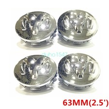 Dodge Ram 1500 Chrome Wheel Center Hub Caps 63 Mm 2.5 - Set Of 4
