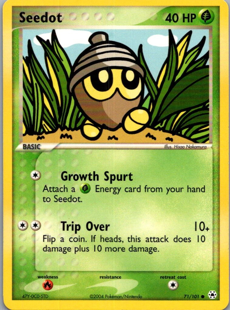 Seedot 71/101 Common Hidden Legends Pokemon Lightly Played 2