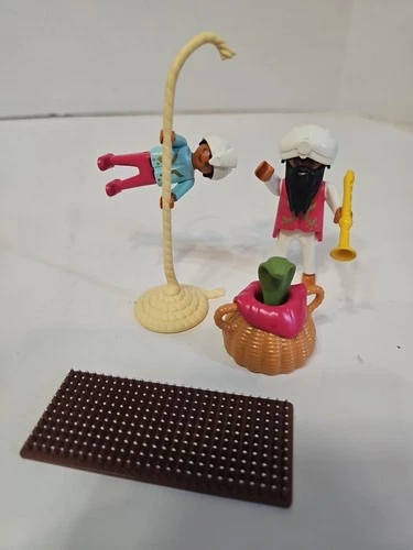 Playmobil Vintage 3398 Snake Charmer & Swami Complete No Box