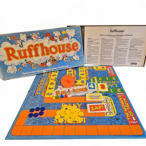 Vintage 1980 Ruffhouse Board Game Parker Brothers **100% COMPLETE**