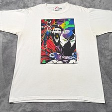 Vintage 1992 Jerzees Spawn Comics T-Shirt Mens Large White Spawntastic Apparel