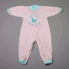 VTG Carter's Baby Romper Sweetest Baby Girl Outfit Pink 18-20 LB Made In USA