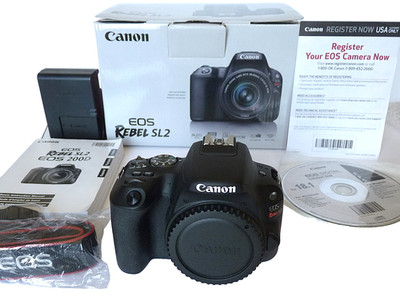 Canon EOS Rebel SL2 24.2 MP Digital SLR Camera - Black (Body Only)