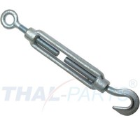 Spannschloss M6 X 110Mm Haken - ÖSe DIN 1480 Verzinkt Seilspanner F. Drahtseil