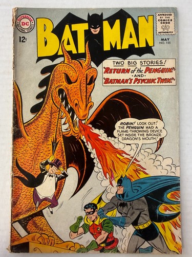 DC Comics Batman #155 ~ 1963 ~ 1st Silver Age Apperance of Penguin ~ Bill Finger