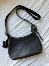 COACH Designer Vintage Black Legacy Hobo Bag Shoulder Purse