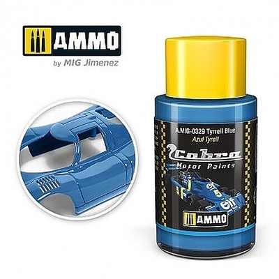 Ammo Cobra Motor Tyrrell Blue 30ml Bottle - Hobby and Model Acrylic Paint