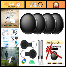 Bluetooth Tracker 4-Pack for Android  Samsung, Smart Tag Item Finder, IP66 Wate