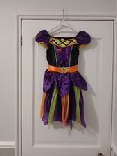 Girls Multi Coloured Halloween Fancy Dress From TU Size 7-8 Yrs