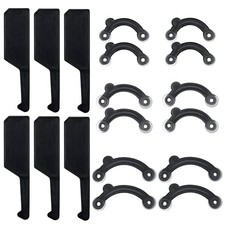 6 Pairs Black Silicone Nose Shaper Lifting Clips Reusable Non-Slip Beauty Tool