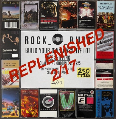 #ad #ad $1 and UP ARENA ROCK VAN HALEN PINK FLOYD RUSH ZEP BUILD YOUR LOT CASSETTE TAPES $19.00