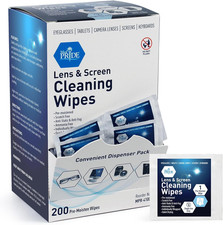 Anti-Fog Lens and Screen Cleaning Wipes for Eyeglasses, Touch Screens, Premoiste