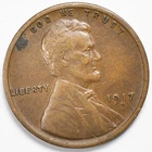 1917-D VF/XF Lincoln Wheat Penny Cent - Denver Mint
