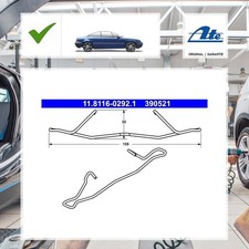 Feder, Bremssattel Vorne, Hinten Ate für Opel Calibra A C89 2.5 i V6 (M07)