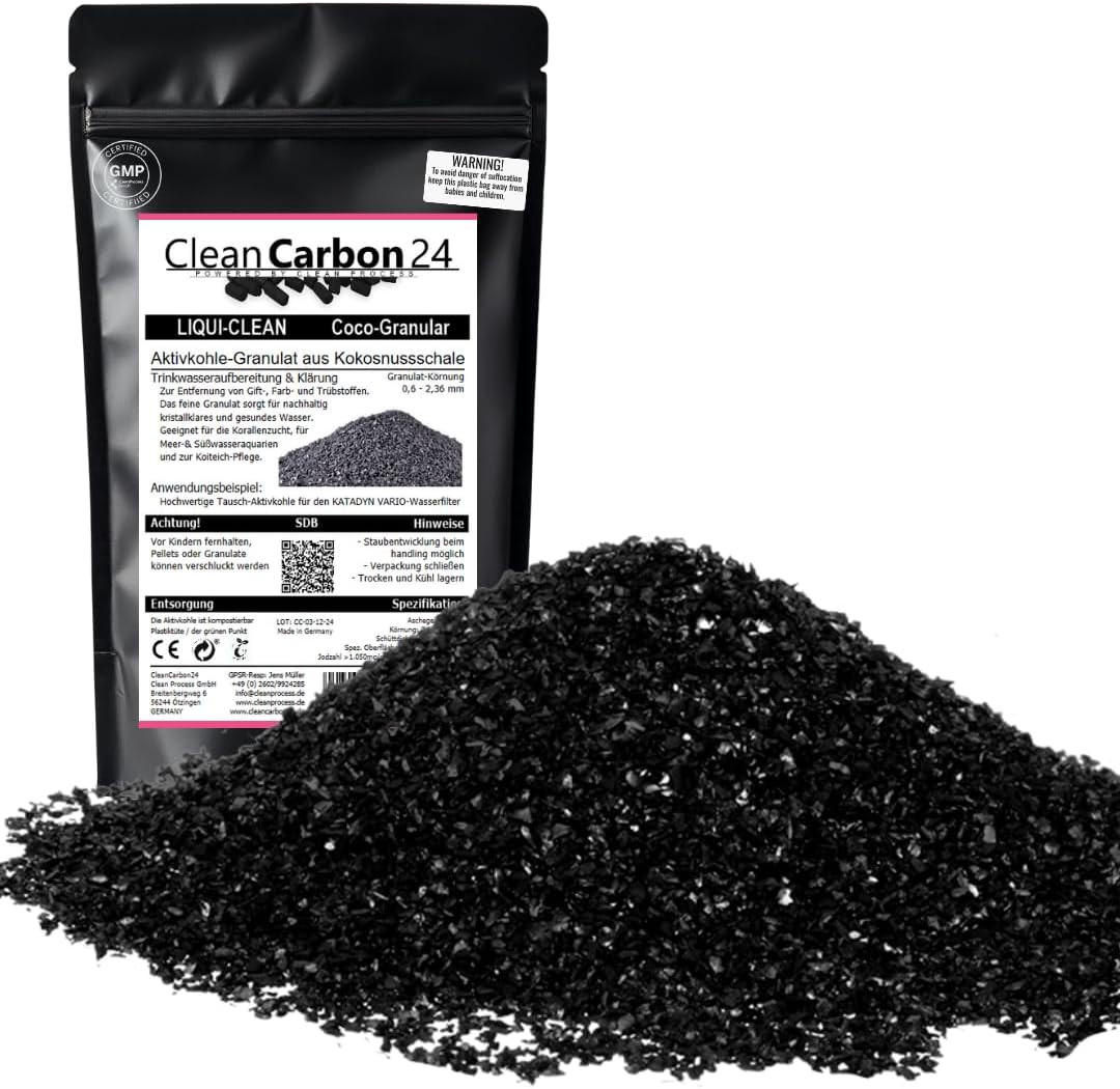 Carbone Attivo Granulare 10L - Sostituzione Filtri Cappa e Acquari