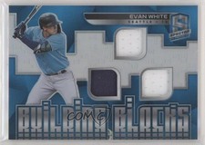 2021 Spectra Building Blocks Materials Neon Blue Prizm 1/50 Evan White 0ij1