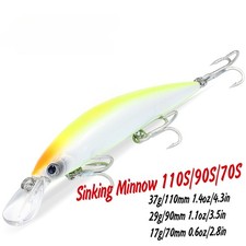 17g Heavy Sinking Minnow Fishing Lures Saltwater Freshwater Artificial Bait