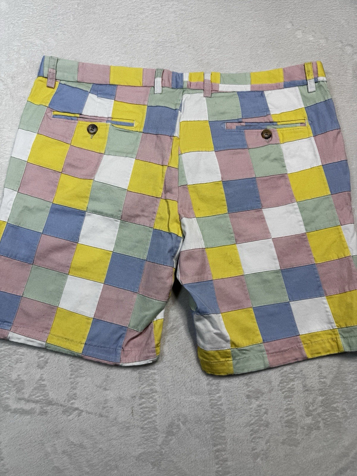 Kiel James Patrick Whaley Preppy Patchwork Shorts… - image 5