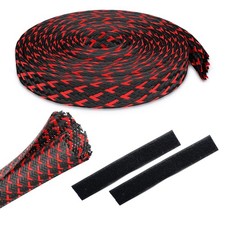  25 Feet, 1/2 Inch Split Sleeve Cord Covers Cable Protector Wire Loom Tubing