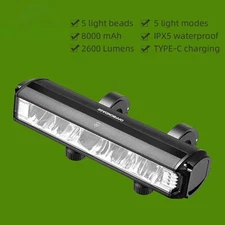 Bicycle Light Front 2600Lumen Bike Light 8000mAh Flashlight MTB Accessories