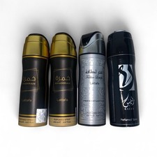 Bundle of 4 Authentic Men's Perfume Sprays 200ml/ 6.67fl. Oz Each Lattafa