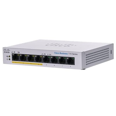 Cisco Systems Switching Hub 8-Port PoE Gigabit Metallgehäuse CBS110-8PP-D-JP