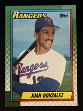 Topps 1989 Juan Gonzalez Texas Rangers #331 Baseball Trading Card rookie. rookie card picture