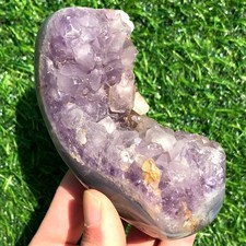 360G Natural Amethyst Agate Crystal Mineral Specimen Freeform Energy Healing