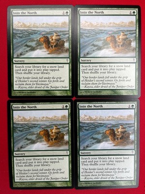 MTG 4X Into the North X4 Coldsnap Magic - (LP/MP - NM)