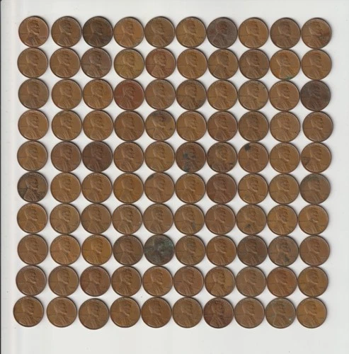 Qty 100 Lot Philadelphia Philly Lincoln Head Pennies Wheat Cent Mixed Datecopper