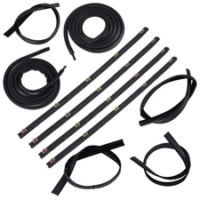 KD1001-10 Door & Window Run Channel Weatherstrip Seals Set for Dodge D/W Pickup