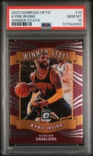 2023 PANINI DONRUSS OPTIC WINNER STAYS #10 KYRIE IRVING PSA 10