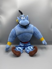 Authentic Disney Store Aladdin GENIE 18" Blue Plush Doll Stuffed Toy
